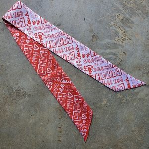 COACH 100% Silk Skinny Scarf - 50" x 2"
